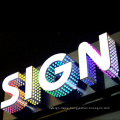 LED DOT Matrix Letter, Stainless Steel Advertising LED Display Billboard